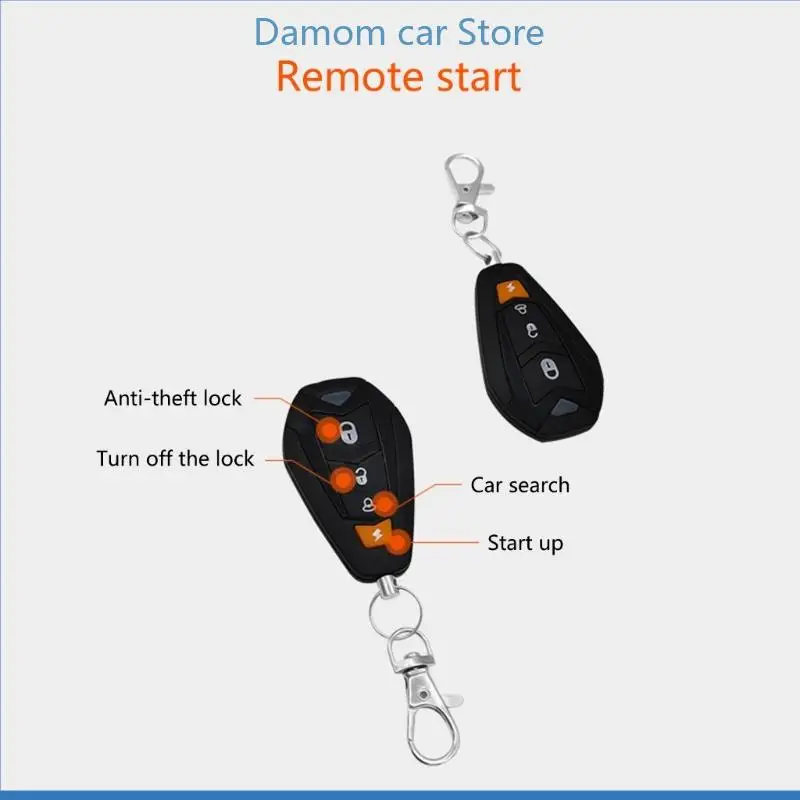 Motorcycle Alarm Remote Start Keyless Mobile Control Electric Engine Lock-Siren,Motorcycle Alarm Electric Engine Lock Universal