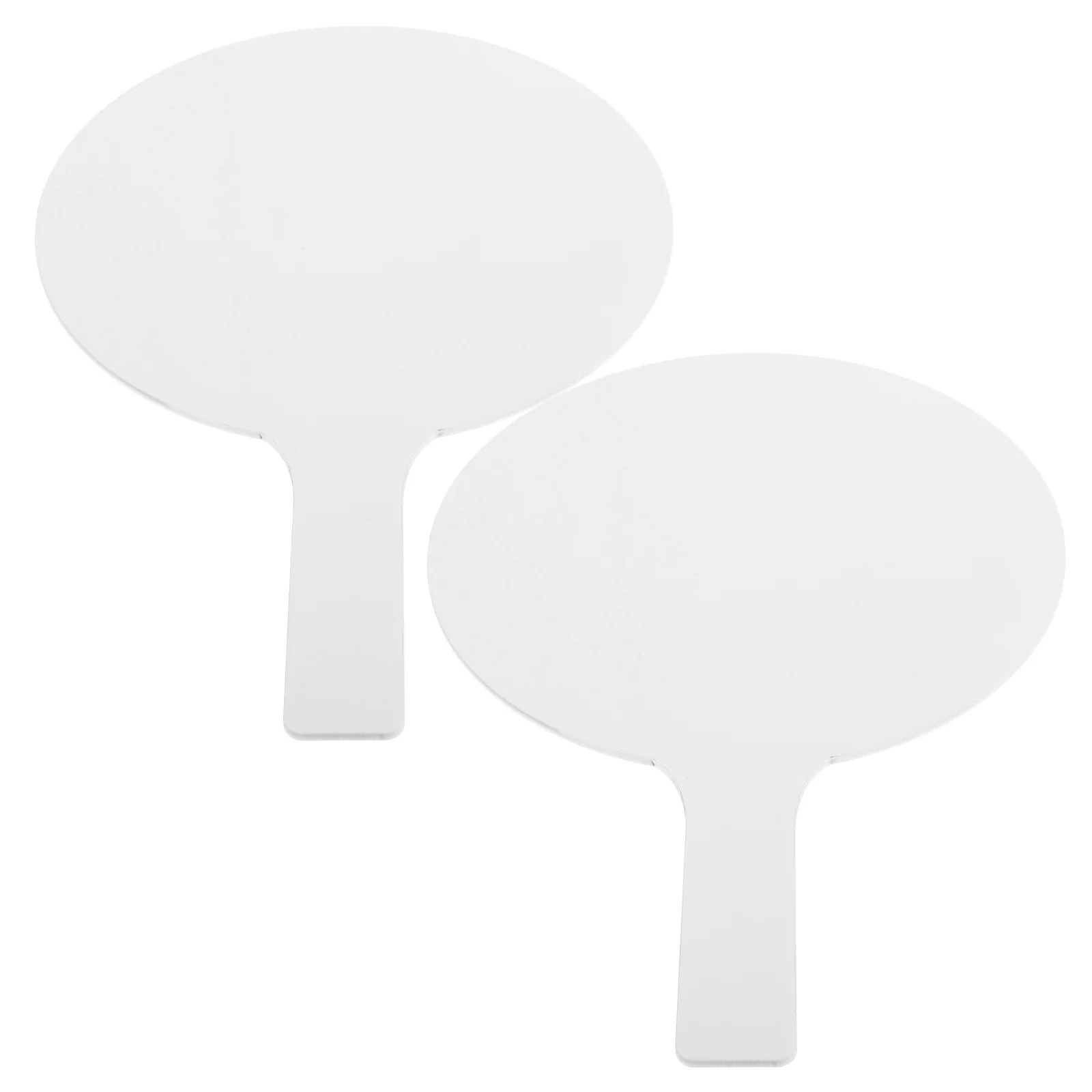 

2Pcs Double Sided Handheld Dry Erase Answer Paddle Whiteboard Classroom Teaching Small Board Dry Erase Board Small