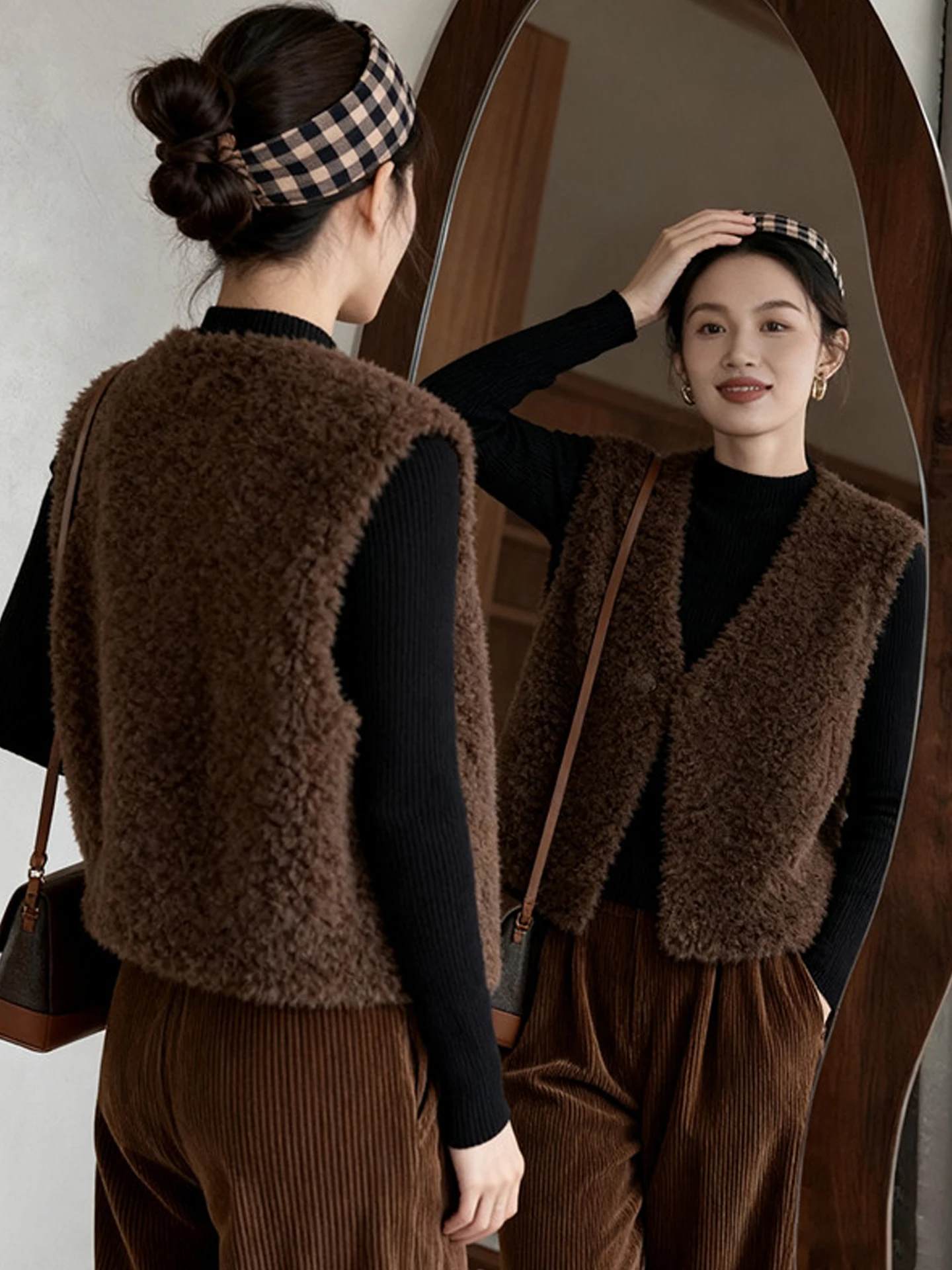 

Модный женский жилет-топ с V-образным вырезом, удлиненный, для повседневной носки, цветной