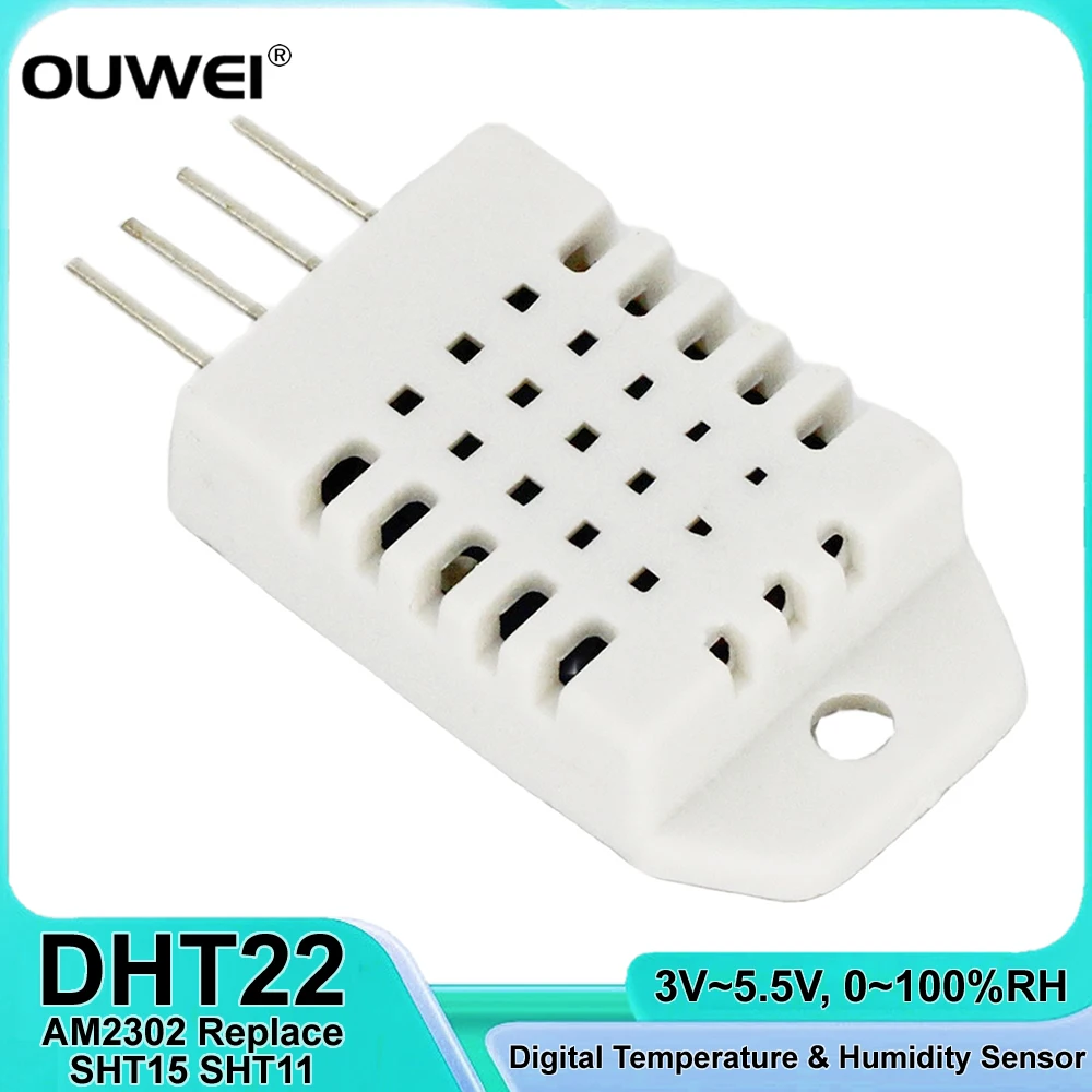 DHT22 / AM2302 Digital Temperature and Humidity Sensor Temp Humidity Monitor Sensor Module Replace SHT15 SHT11 for Raspberry Pi