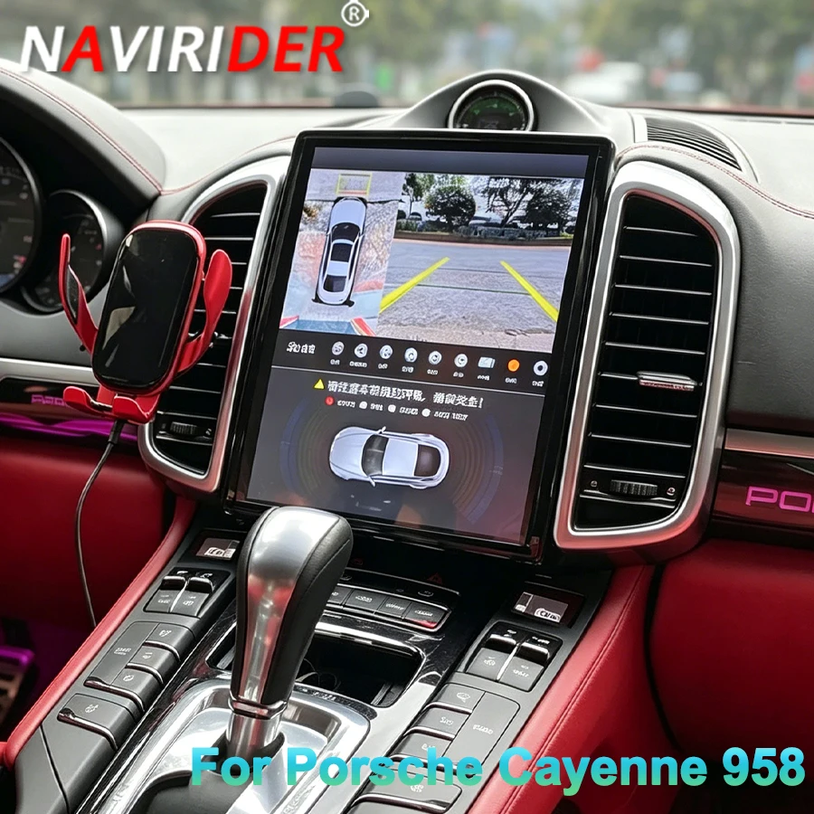 256GB Android 14 Screen For Porsche Cayenne 958 Multimedia Car Radio Wireless Carplay Android  Auto 4G GPS Navigation BT Stereo