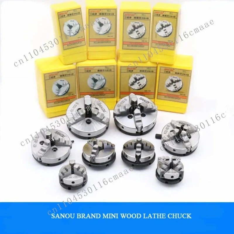 

K01-50 K02-50 K01-63 K02-63 3 Jaws / 4 Jaw Manual CNC Lathe Chuck Self-centering Three Four Jaws