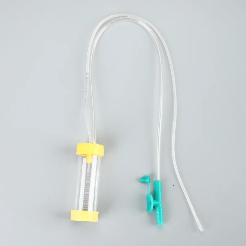 Factory supply Disposable medical mucus extractor suction 25ml bottle  mucus extractor