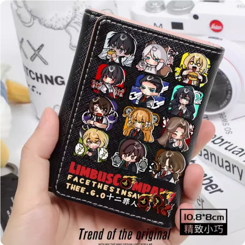 Anime Limbus Company Fashion Wallet PU Purse Card Coin Hasp Money Bag Cosplay Gift B734