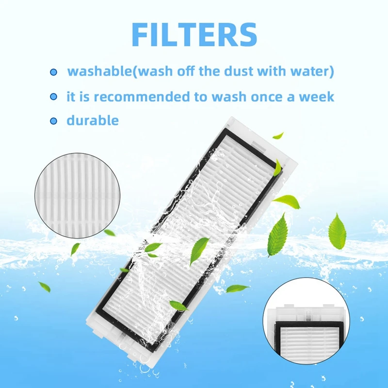 Main Brush Side Brush Hepa Filter Replacement Accessories Vacuum Cleaner Accessories For 360 S5 / S7 / S7 Pro