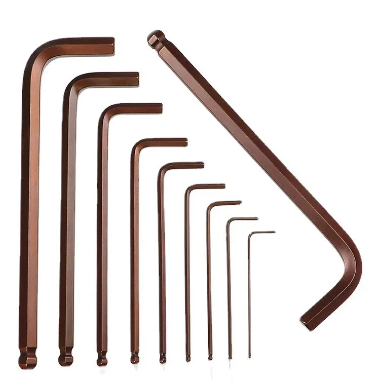 شقة رئيس/الكرة نهاية عرافة مفتاح ربط 1.5/2/2.5/3/4/5 ~ 14 مللي متر S2 هاردن L-شكل ألين مفتاح متري مسدس مفاتيح أداة اليد لإصلاح المنزل