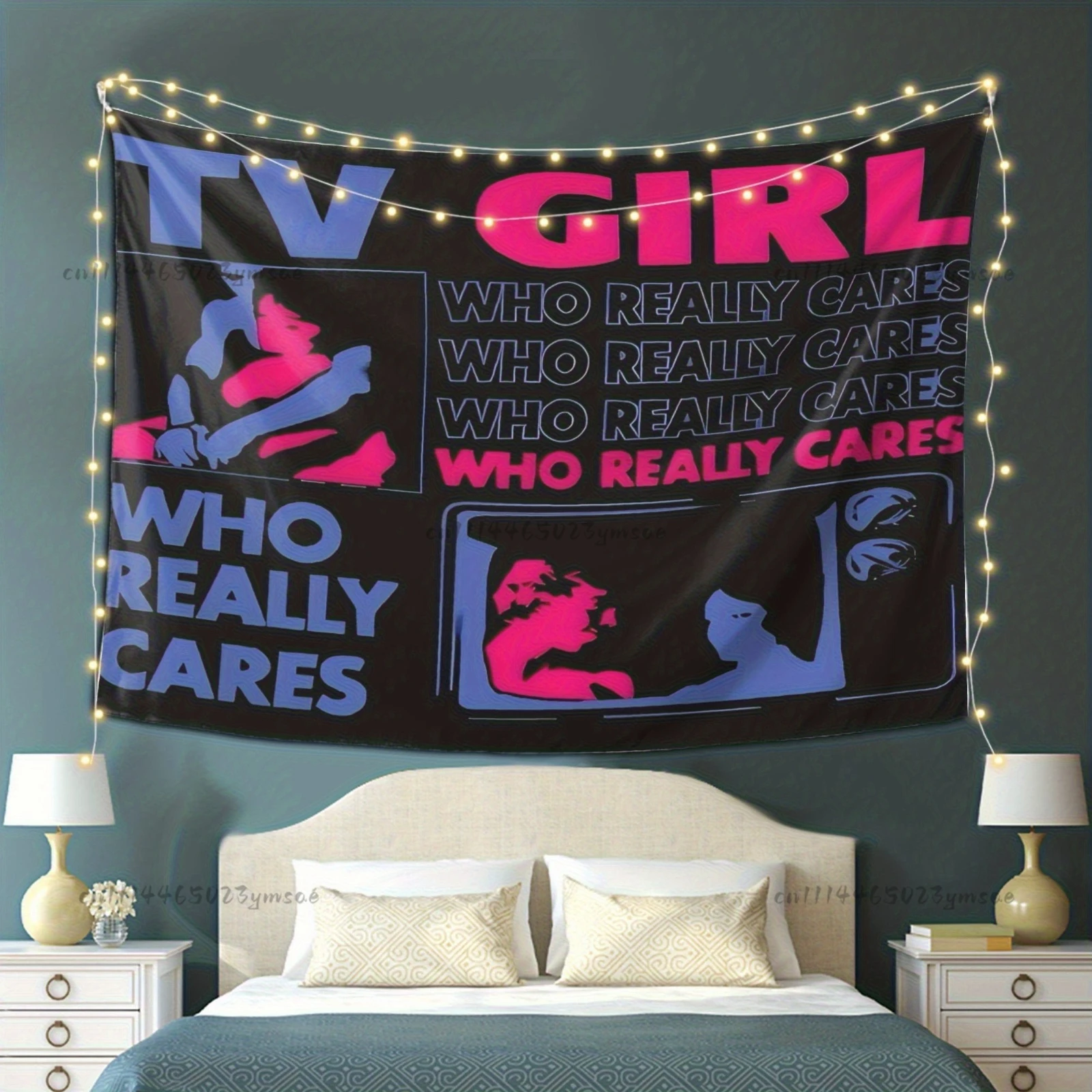 Aesthetic Tapestry Room Decor Bedroom Wallpapers TV Girl  Hippie Bohemian Wall Tapestries Mandala Home Decor Backdrop Cloth Flag