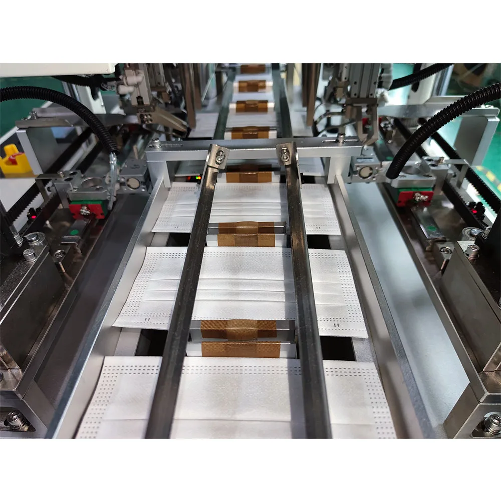 آلة تعبئة قناع الوجه الجراحي بالموجات فوق الصوتية المسطحة 3رقائق أوتوماتيكية بالكامل #5