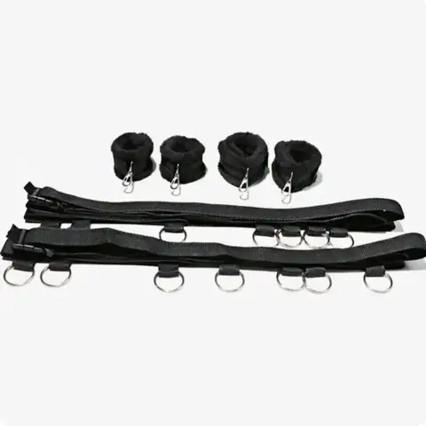 Bed Restraint Set Couple sexx Toys Bondage Handcuff Kit Adult Game Tool 18 Erotic Tie Downs Arm Ankle Eyeblinder Flirting sexxtoy