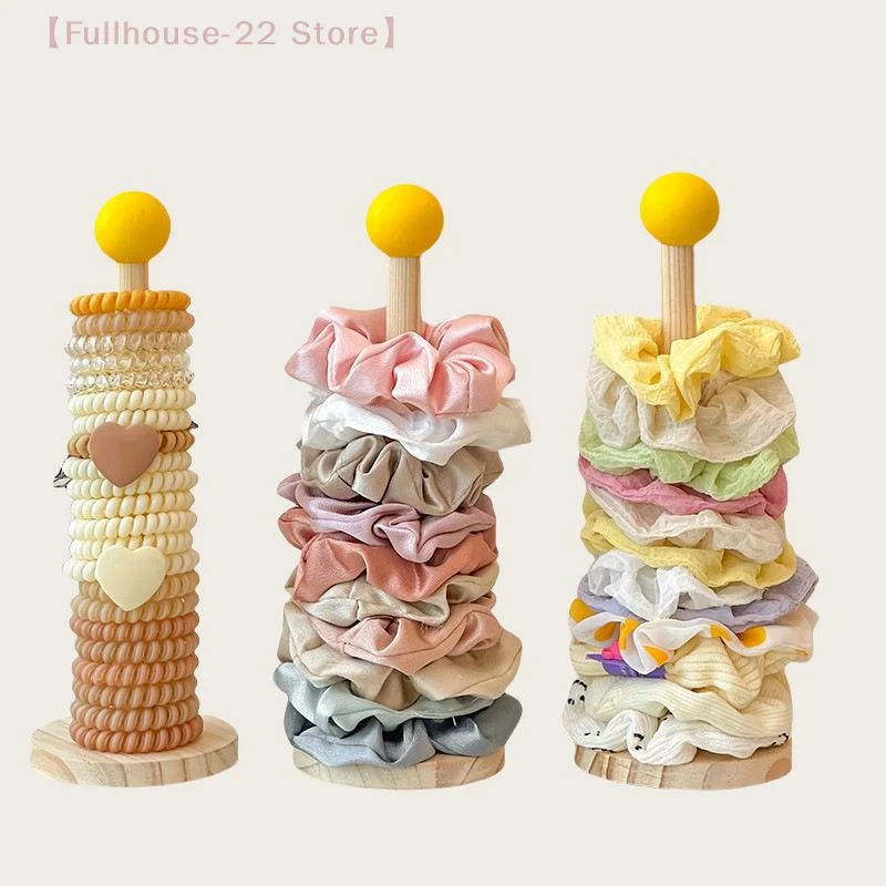 MAX-22Hair Scrunchies Hairpin Organizer Cute Girl Jewelry Holder Head Rope Headband Display Rack Hair Accessories Storage