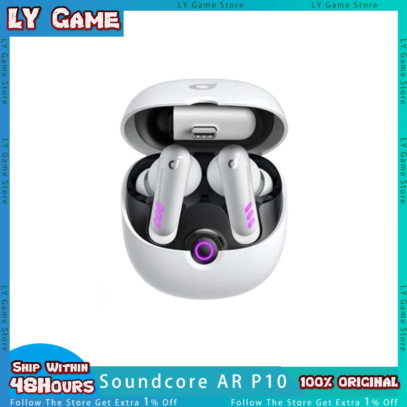 

Soundcore VR P10 Wireless Gaming Earbuds, Authorized Meta Oculus Quest 2 Accessories, 30ms Low Latency, Dual Connection Custom