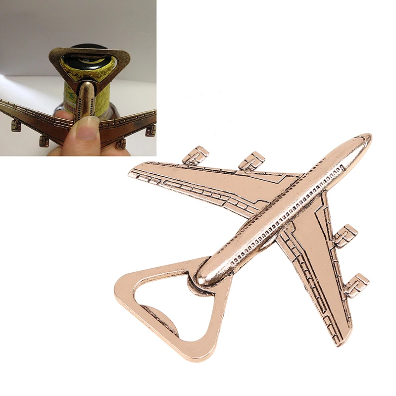 Creative Wedding Supplies Souvenirs Airplane Shape Antique Bottle Opener Gift Party Kichen Household Accessories Beer Openers