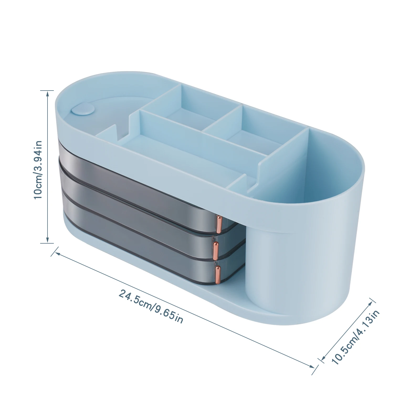 Desk Organiser Office Desk Organizer With 3 Drawers And 6 Sorting Compartments Office Supplies And Desk For Pens Stapler