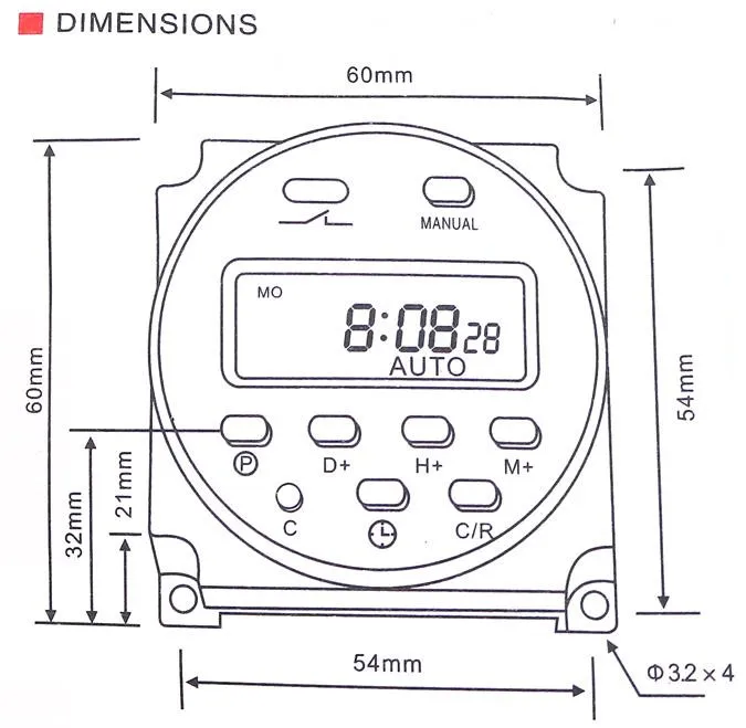 CN101A LCD time switch 12V 24V 110V 220V Time Relay Street lamp billboard power supply timer L701 best quality