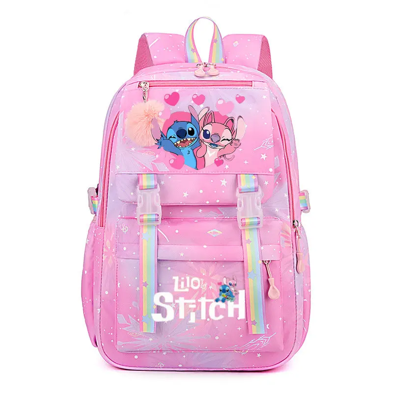 Lilo Stitch Backpack for Women Cute Casual School Bags Girl Boy Student Teenager Children Rucksack Kids Birthday Gift