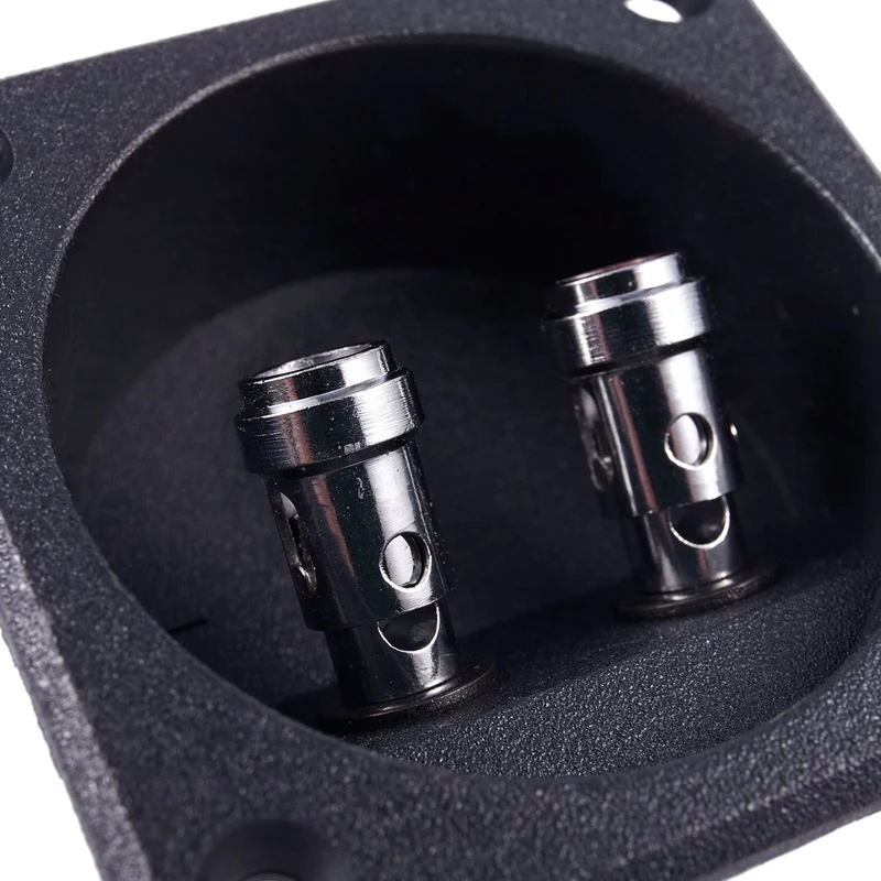 Smart-3X Bentuk Persegi Double Binding Post Type Speaker Box Terminal Cup Hitam