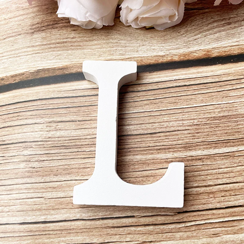 Weiße DIY-Hauptstadt-Holzbuchstaben-Dekore für Zuhause, Wand, Party, Basteln, Bildung, Projekte, Herstellung von Zubehör, personalisiertes Namensdesign – Detail 13
