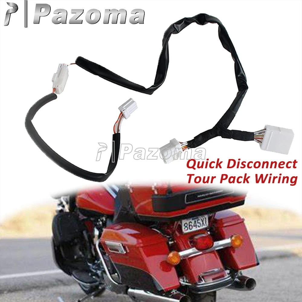 Motorcycle Quick Disconnect Tour Pack Wiring Hardness Connector For Harley Touring Electra Glide FLHTCUI FLHT FLHTC  FLHTP FLHTP