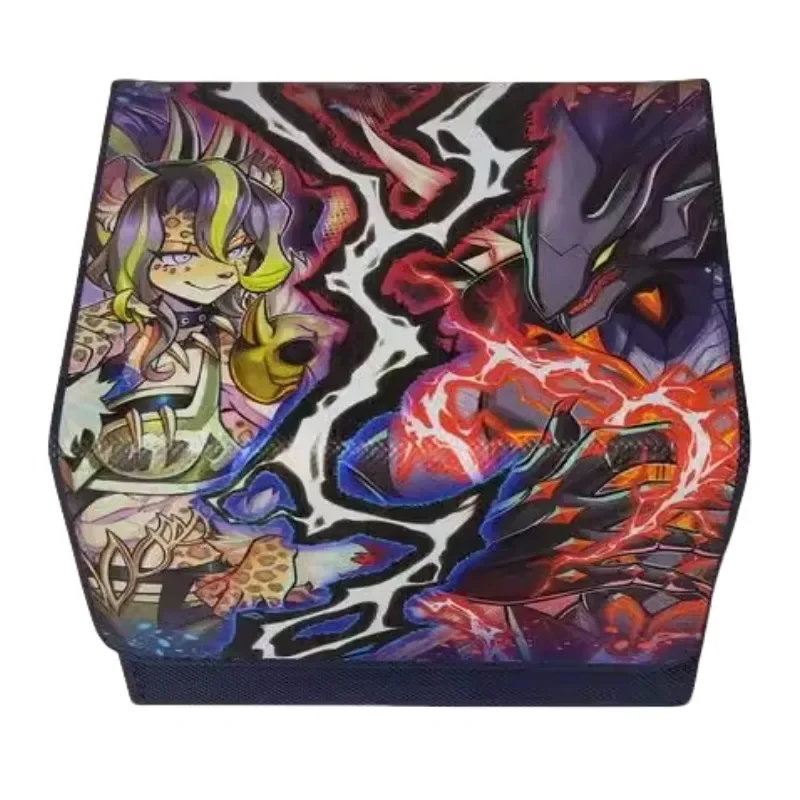 YuGiOh Vanquish Soul Animation Characters Self Made Leather Card Storage Box Center Card Anime Classics Game Collection Card Toy