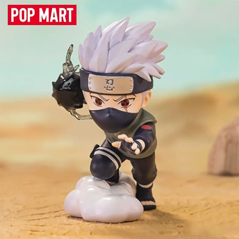 Pop Mart Anime Ninja World War Series Blind Box Guess Bag Mystery Box Toys Doll Cute Anime Figure Desktop Ornaments Collection