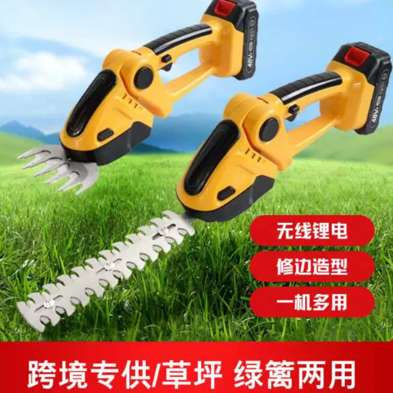 Electric mini hedge trimmer, handheld rechargeable lithium battery whole hedge trimmer, pruner, lawn trimmer