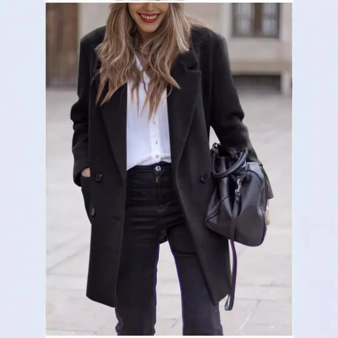 Cappotto invernale da donna caldo 2025 Cappotto da ragazza di media lunghezza Giacca invernale da donna classica stile street