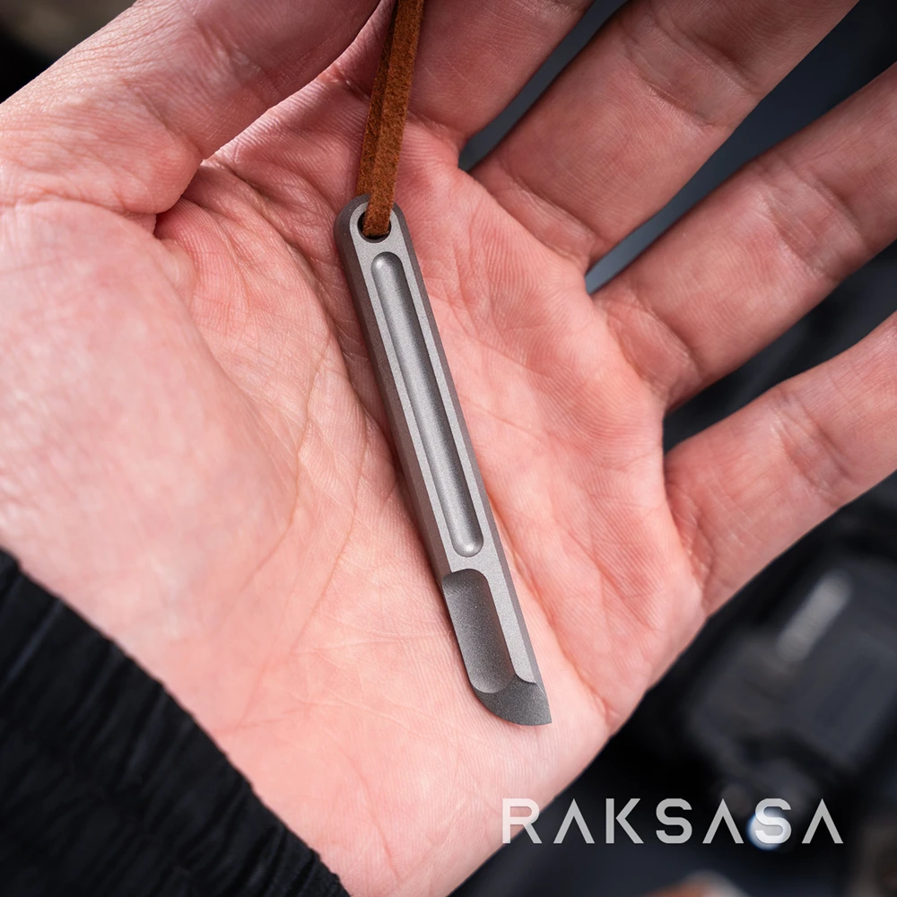 Cuchillo táctico EDC de titanio para supervivencia en aire libre - imagen 3