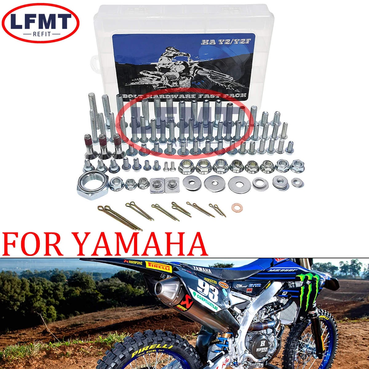 

Motocross Hardware Bolt Full Plastics Fastener Kit For Yamaha YZ65 YZ85 YZ125 YZ250 YZ450 WR250F WR450F X FX 2003-2024 Dirt Bike