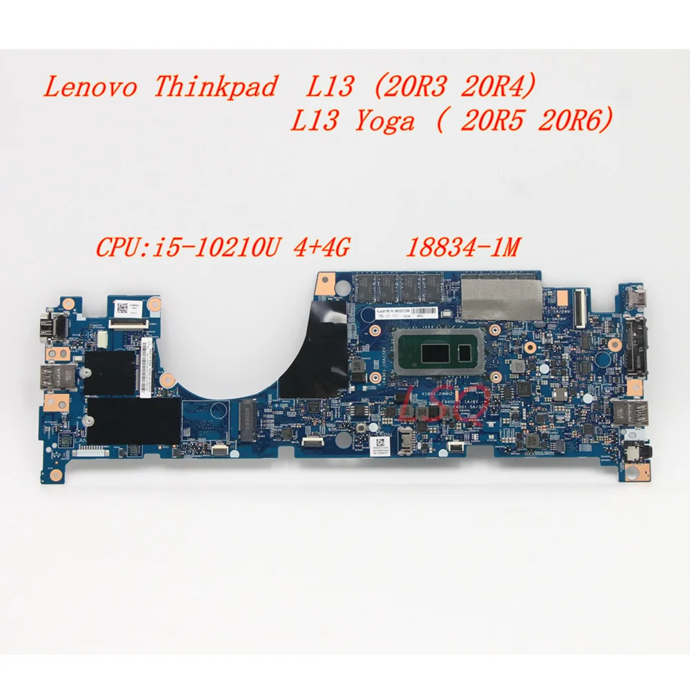 ใหม่ /orig สำหรับ Lenovo ThinkPad L13เมนบอร์ดแล็ปท็อปโยคะ L13 CPU:i5-10210U 4 + 4G 18834-1M 5B20S72266 5B20S72251