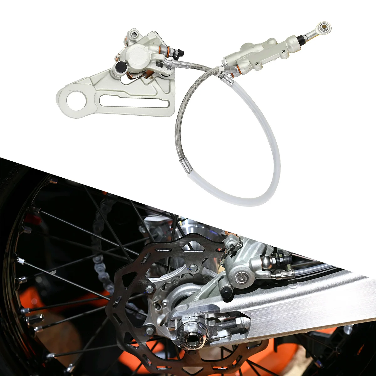 

For Husqvarna TC FC TE FE TX FX 04-23 For KTM EXC EXCF XC XCF XCW XCFW SX SXF Motorcycle Rear Brake Pump Assembly Brake Caliper