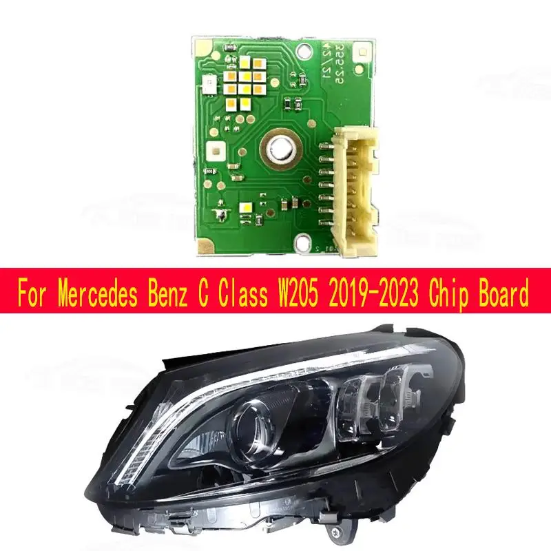 

Fit For Mercedes Benz C Class W205 2019-2023 LED Car DRL Headlight Light Guide Strip Circuit Board Light Source Board Chip Board
