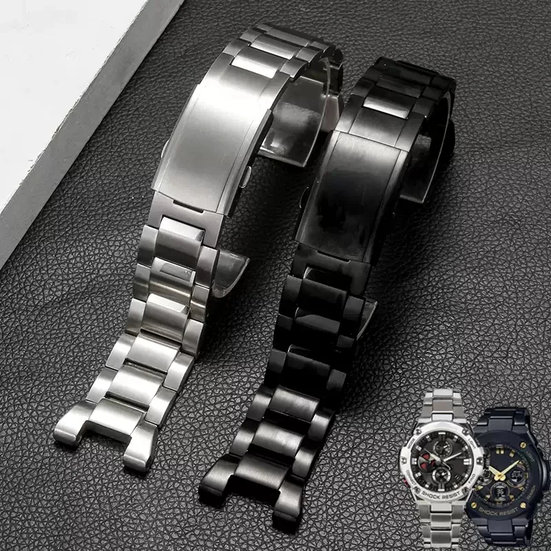 

For Casio G-Shock Stainless Steel Watchband GST-210 GST-W300 GST-400G GST-B100 S100D/S110D/W110 Metal Bracelet Strap Watch Band