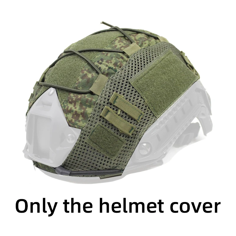 1 PC Tactical Helmet Cover for Fast MH PJ BJ Helmets Fast Helmet Protector Elasticated Cord (Helmet Not Included)