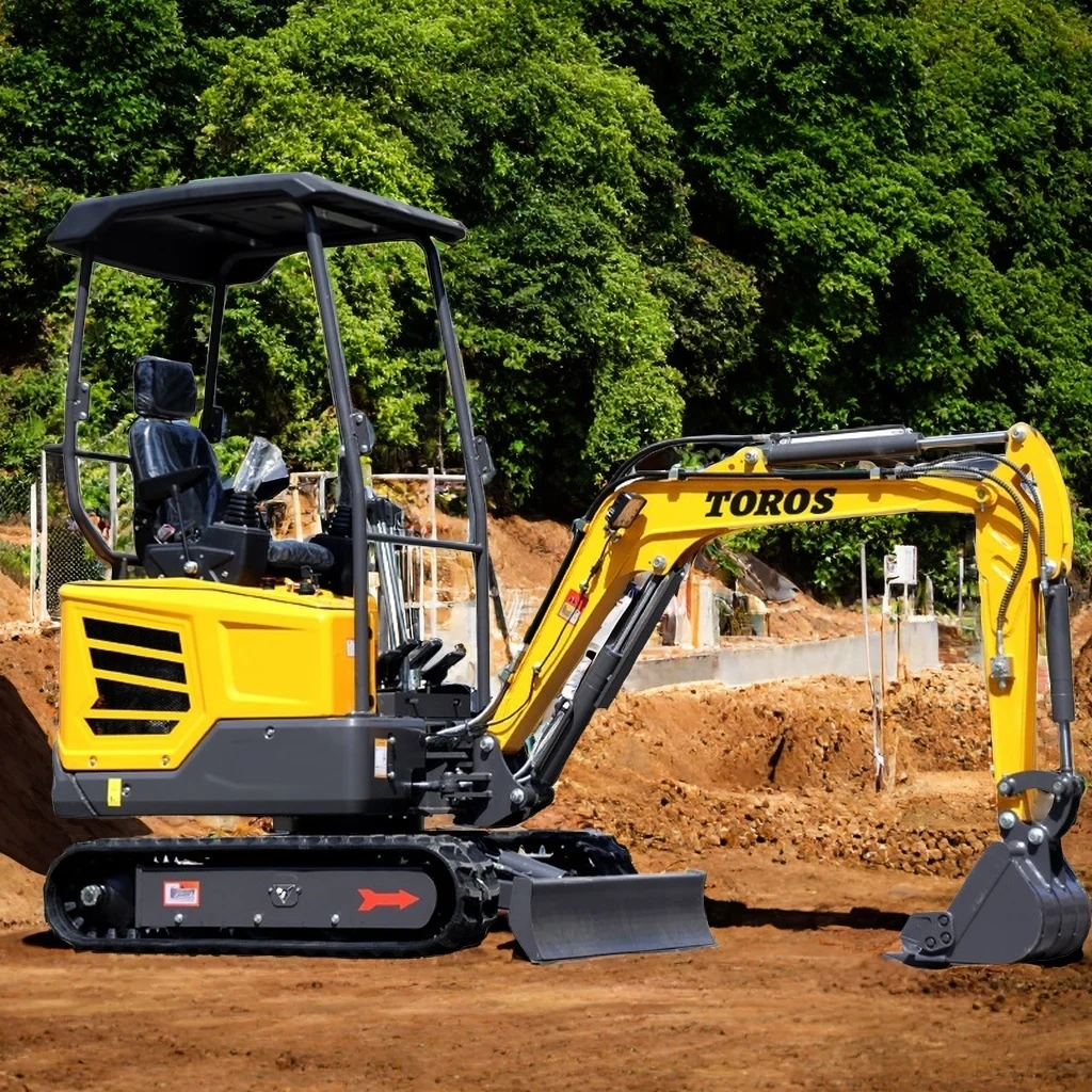 Miniexcavadora de 1 tonelada para uso doméstico, excavadora compacta con ensamblaje de cabina y piezas de excavadora personalizadas opcionales, marca china