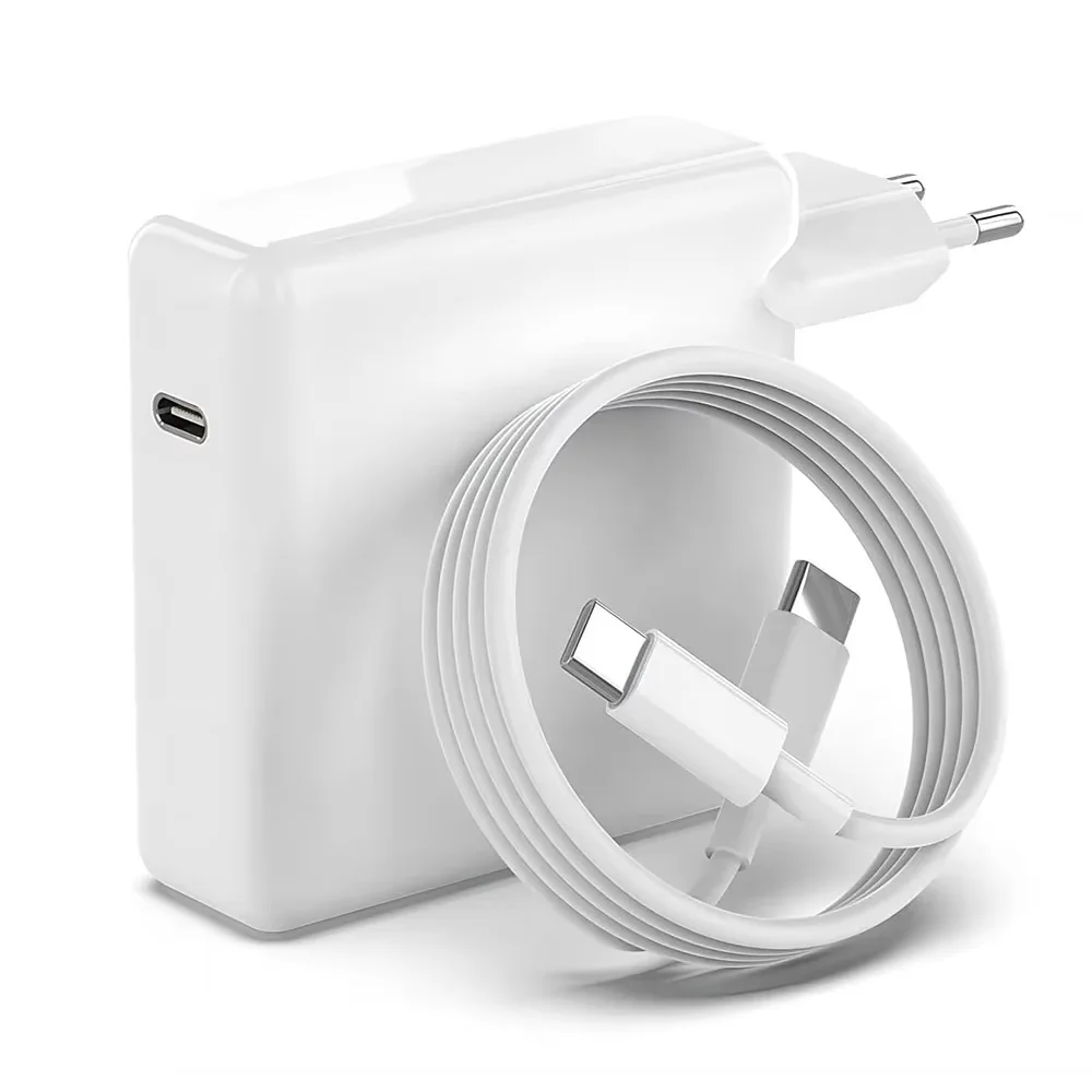 محول طاقة USB-C بقدرة 30 وات لجهاز MacBook Air/Pro - شاحن PD سريع متوافق مع MacBook 12/13/15 بوصة، iPad Pro، iPhone 15/14/13