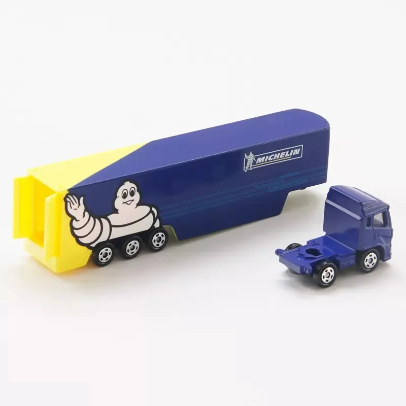 Takara Tomy Tomica 135 MICHELIN MOTOR SPORTS TRANSPORTER Metal Diecast Model Car