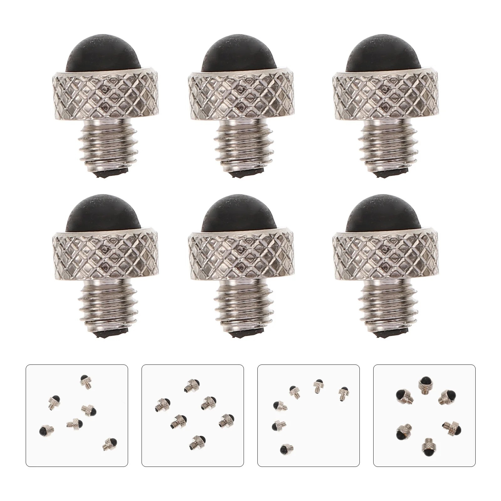 

6pcs Scissors Silencers For Hairdressing Metal Muffler Noise Eliminating Accessory Barber Pet Haircutting Replacement Bumpers