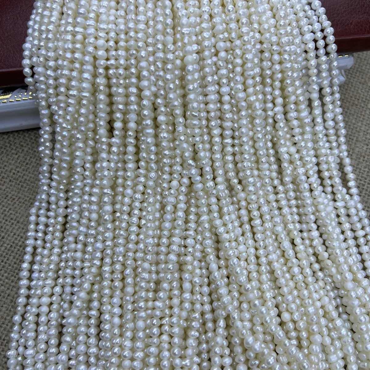 3-4mm AAAA Natural Freshwater Round White Sparkle Pearl loose Bead Jewelry Make DIY Necklace Bracelet Accessories Women Wedding