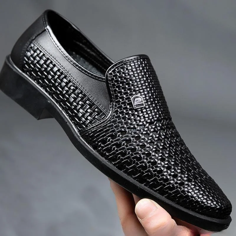 

Fashion New Mens Leather Shoes Summer Men's Loafers Soft Soles Male Casual Shoes Slip-on Oxford Shoes Business Zapatos De Hombre
