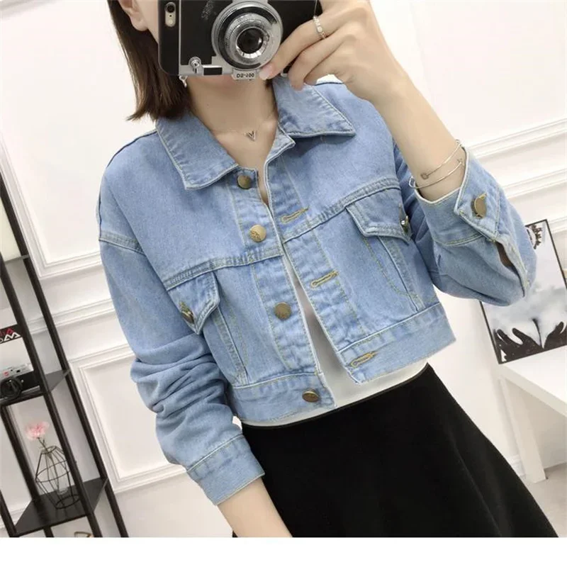 Veste en Jean à Manches sulfpour Femme, Streetwear, Décontracté, Coréen, Combinaison, Bureau, Vêtements d'Extérieur, Nouvelle Collection Automne 2024