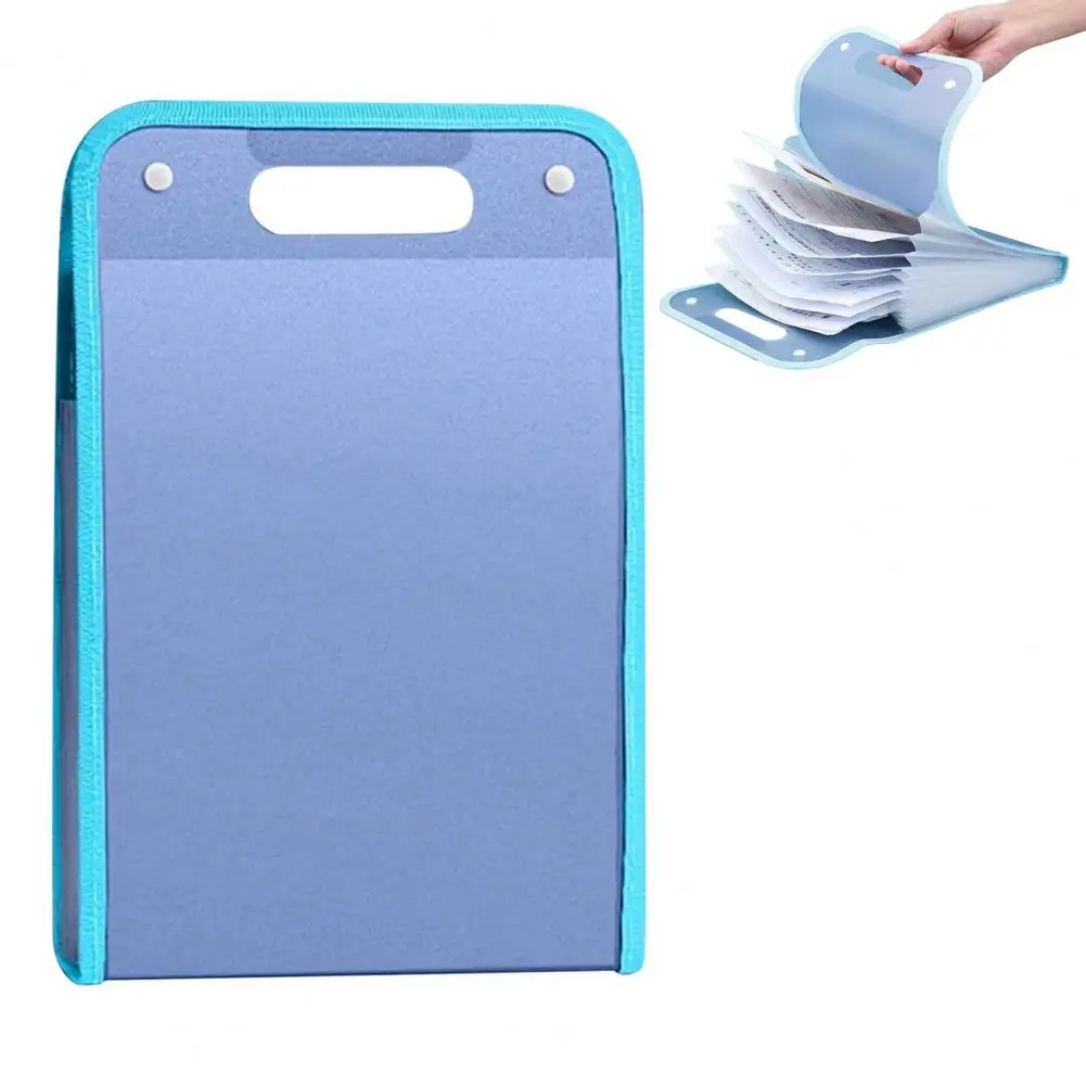 2 قطعة منظم ملفات الأكورديون جيوب المحمولة وثيقة استلام المنظم A4 الملفات توسيع مجلد اللوازم المكتبية المدرسية