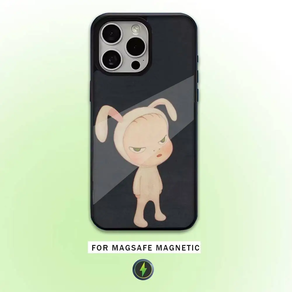 เคสโทรศัพท์ Yoshitomo-Nara สำหรับ iPhone17,16,15,14,13,12,11 Plus,Pro Max รองรับการชาร์จไร้สายแบบแม่เหล็ก Magsafe