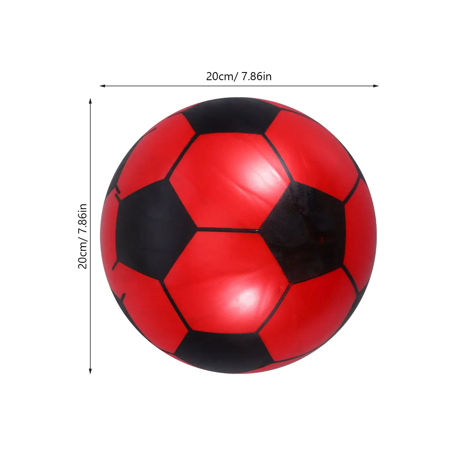 6 pièces Mini Football gonflable Football Softball balle fille fête faveurs amusant sport jouer Stress presser balles jouet (couleur aléatoire)