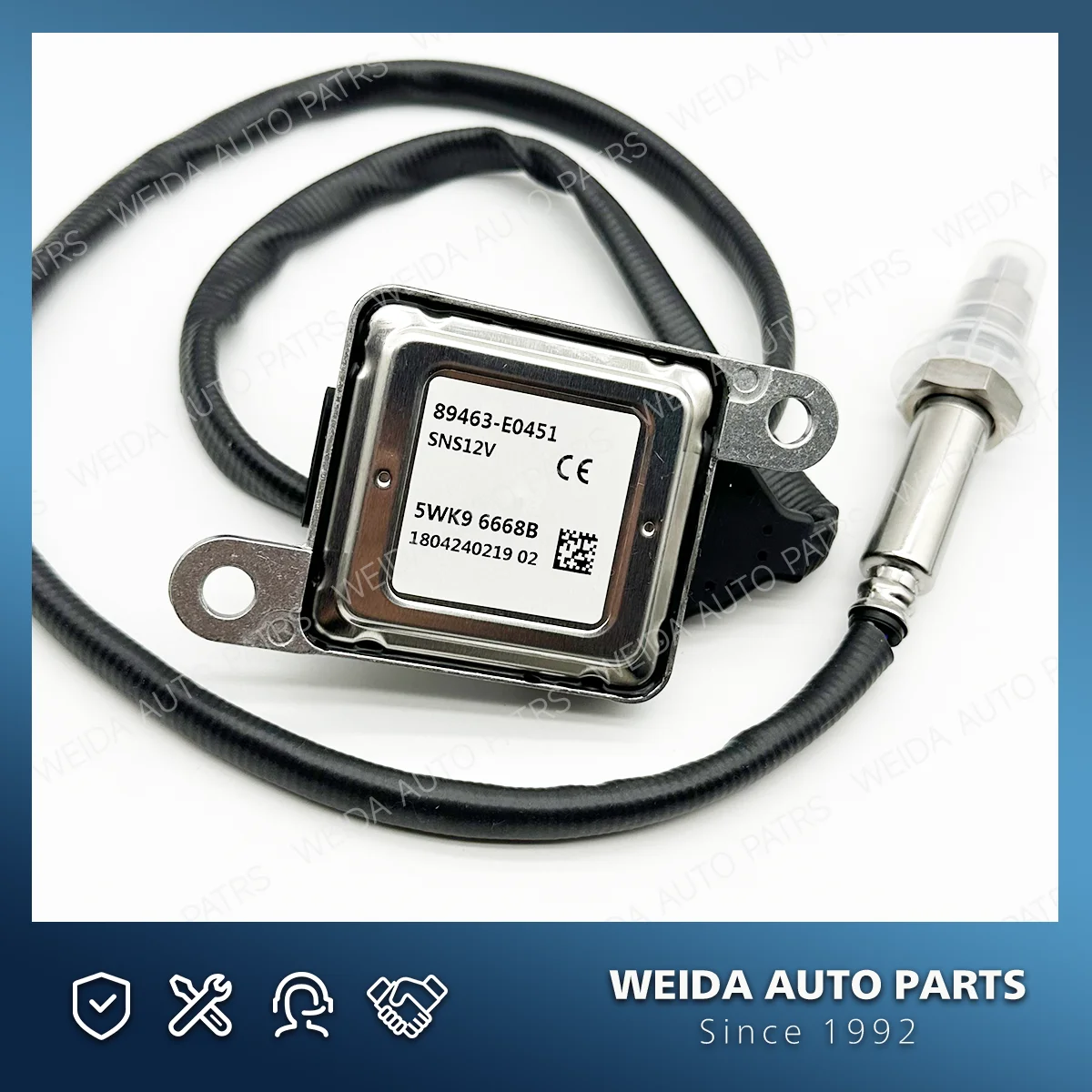 

89463E0451 89463-E0451 89463 E0451 5WK96668B Original New Nitrogen Oxide Sensor Nox Sensor 12V Hino Truck Spare Parts