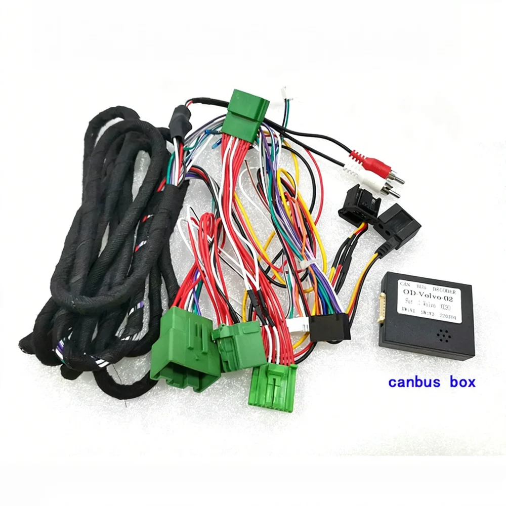 Canbus Box OD-Volvo-02 Decoder Plug& Play For Volvo XC90 S90 V90 High-End Android 2 Din GPS Radio 16 Pin Wiring Harness Cable