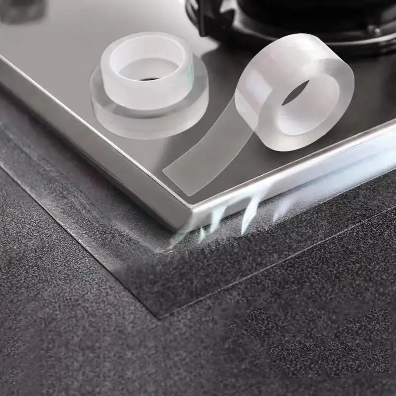 Transparent Self-Adhesive Single Side Nano Tape 3cm/5cm Width Waterproof Stain-Resistant Kitchen Sink Gap Caulk Strip Tape
