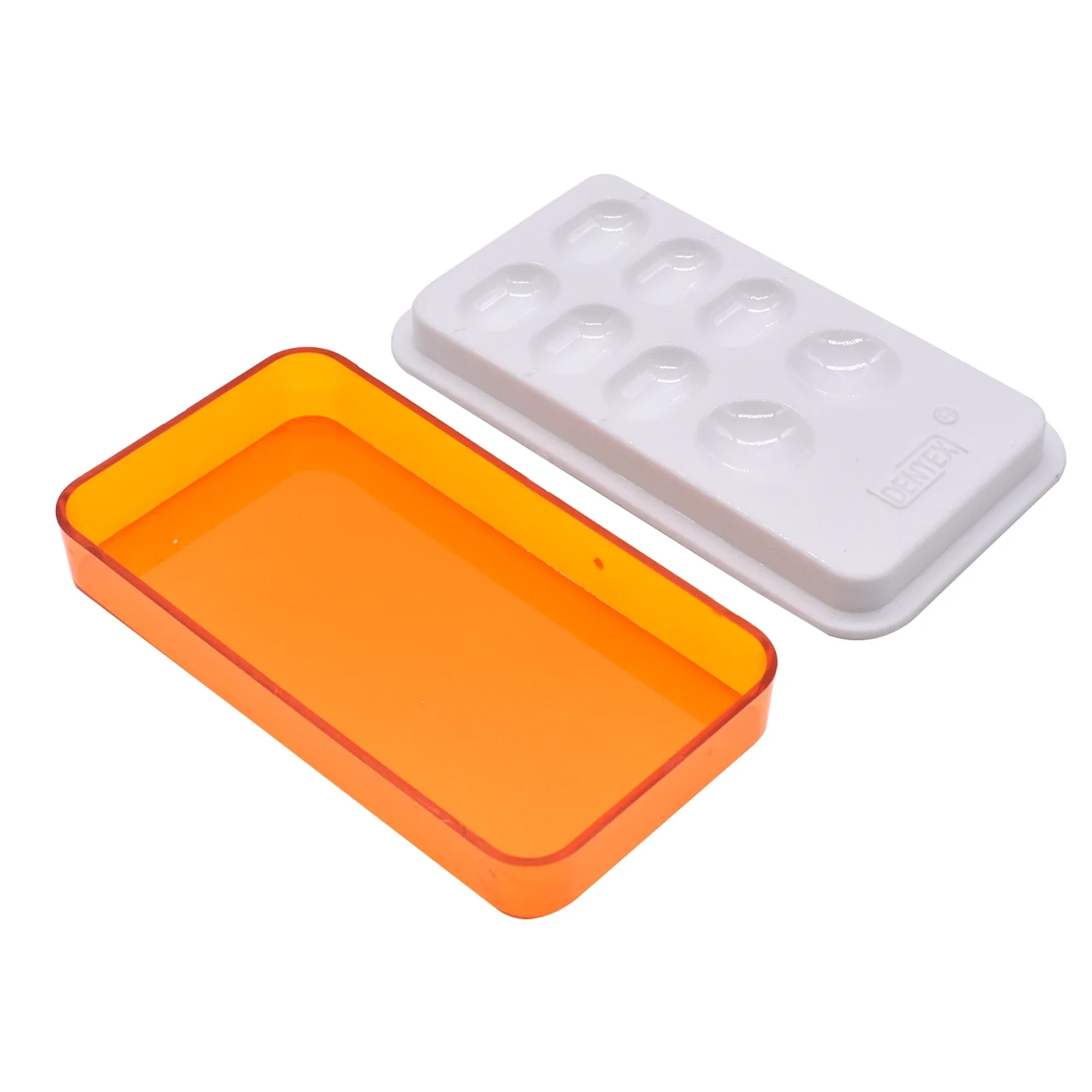 20pcs Mixing Watering Moisturizing Plate Dental Palette With Cover 8/4 Slot Palette Dental Lab Equipment Resin