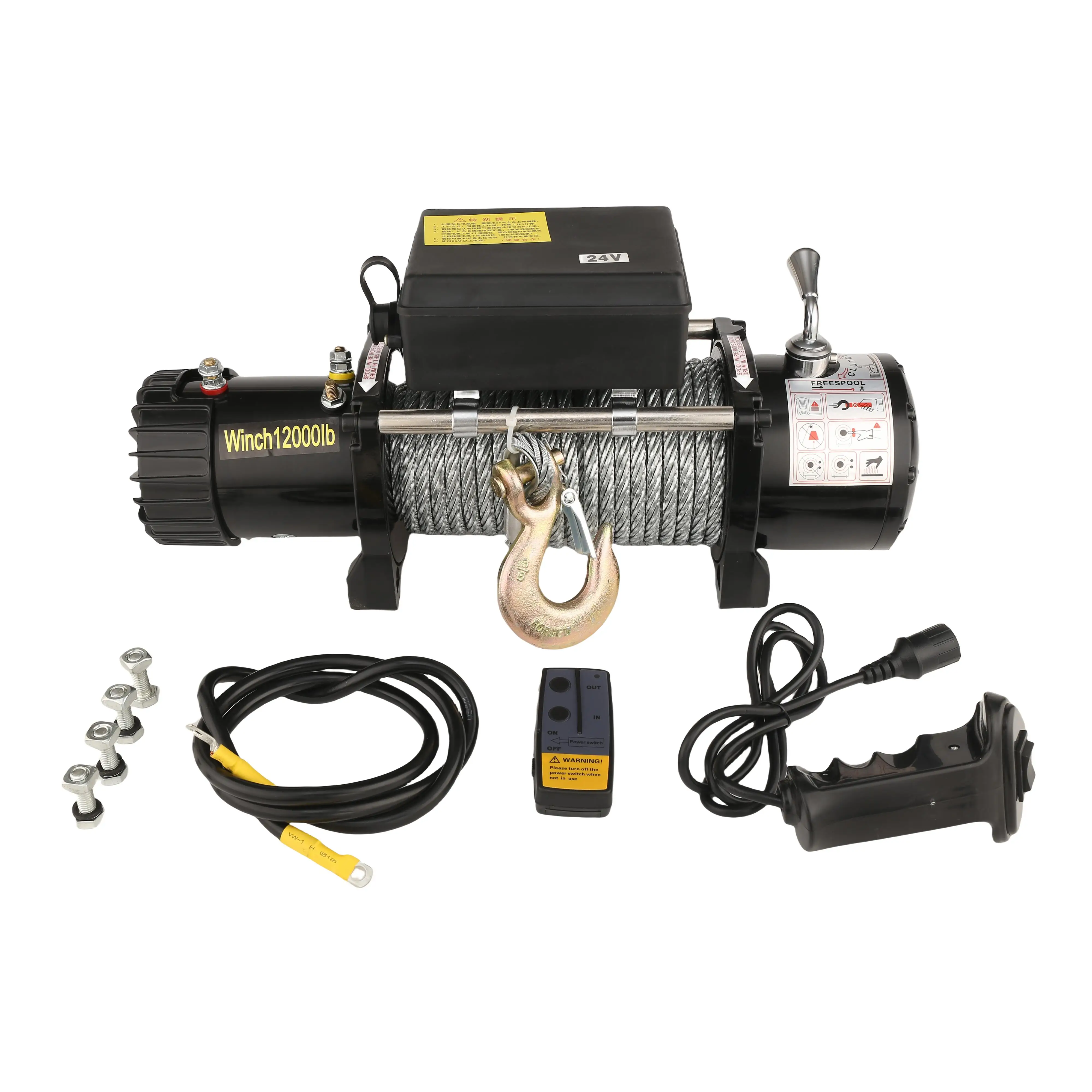 

Electric Winch 12000lbs For Off Road SUV Car Jeep Waterproof Winch