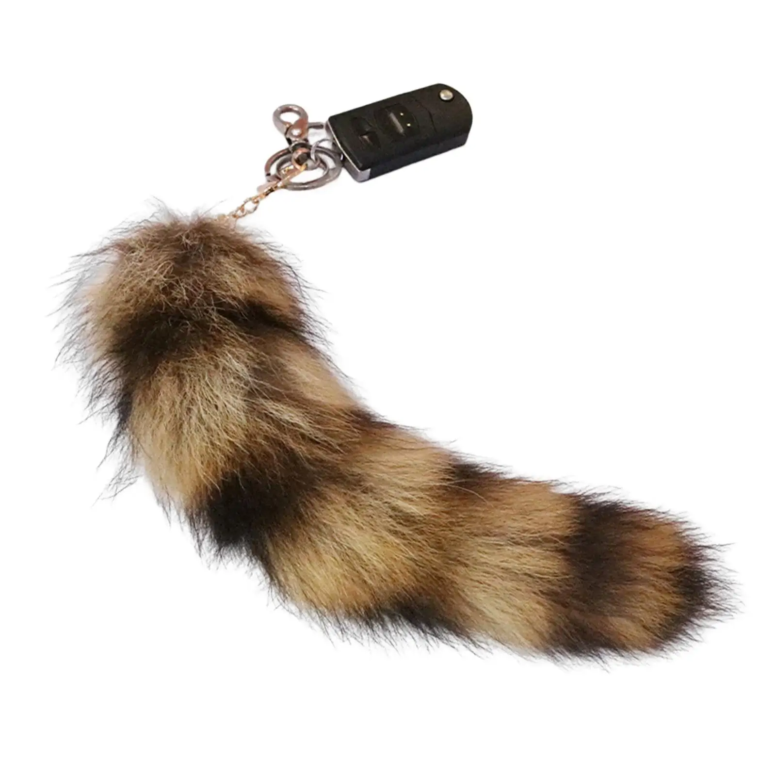 Accesorios de Cosplay peludos de cola de zorro, dijes de monedero de Animal, cola de piel de zorro sintética, accesorios de disfraces de fiesta de lujo para adultos