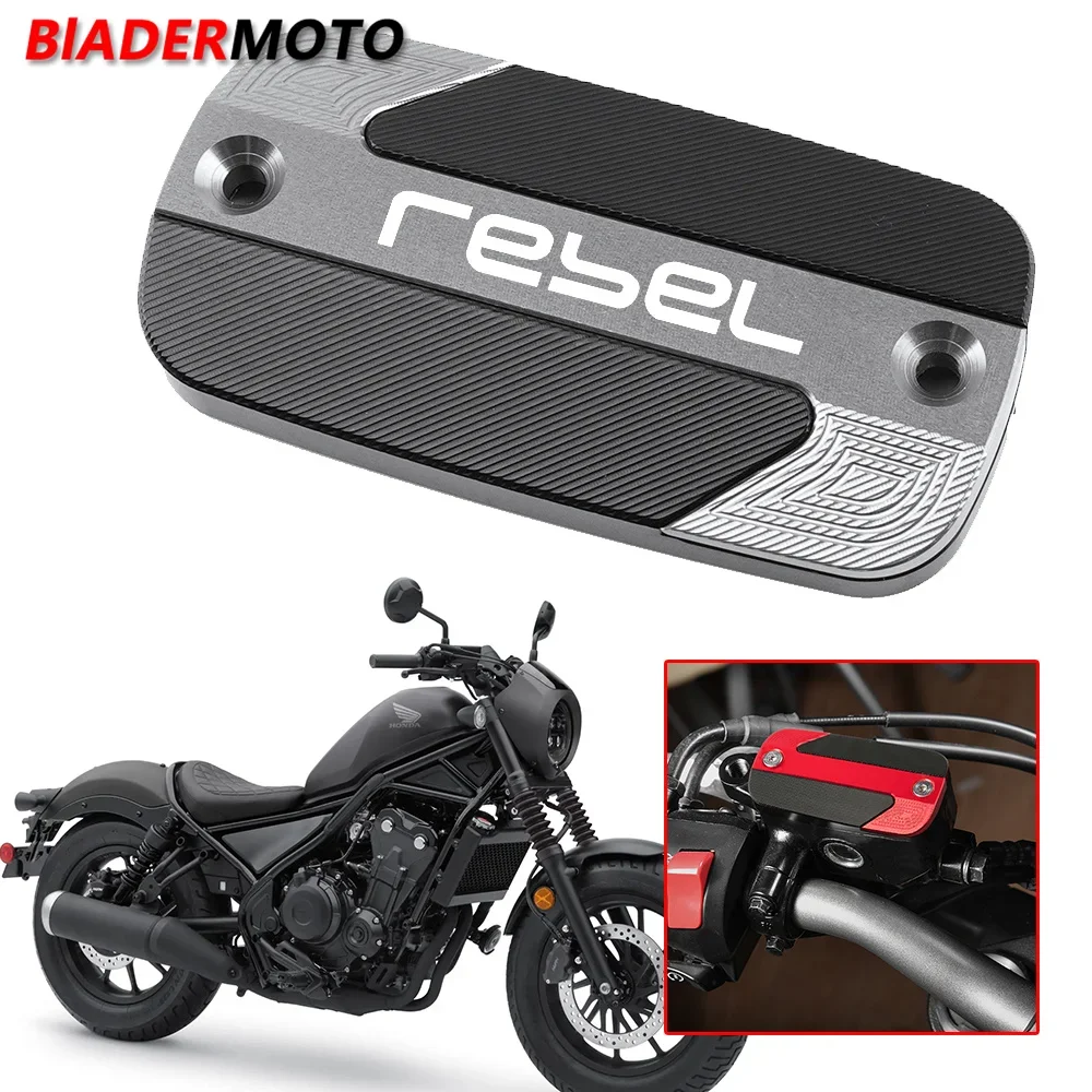 New Motorcycle Accessories Front Brake Fluid Reservoir Cover Cap Fit For Honda Rebel 300 Rebel 500 CM300 CM500 Rebel 1100 CM1100